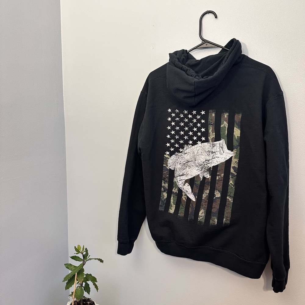 Port and Company Black Graphic Sweatshirt